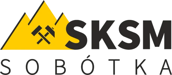 Oficjalne logo firmy SKSM Sobótka, lidera w produkcji surowców skaleniowych i kruszyw granitowych.