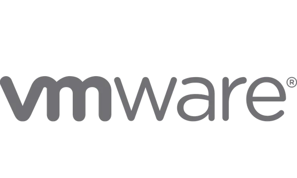 Oficjalne logo VMware z szarego napisu marki.
