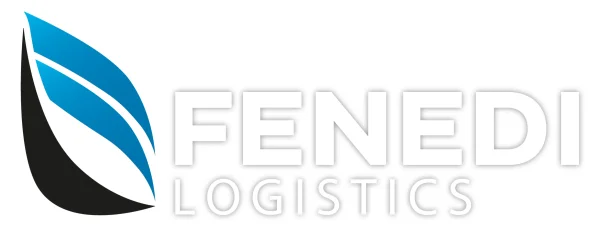 Oficjalne logo Fenedi Logistics, operatora logistycznego specjalizującego się w transporcie międzynarodowym.