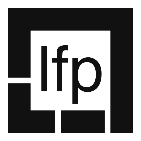 Oficjalne logo LFP Industrial Solutions, dostawcy innowacyjnych maszyn do druku cyfrowego i rozwiązań dla przemysłu.